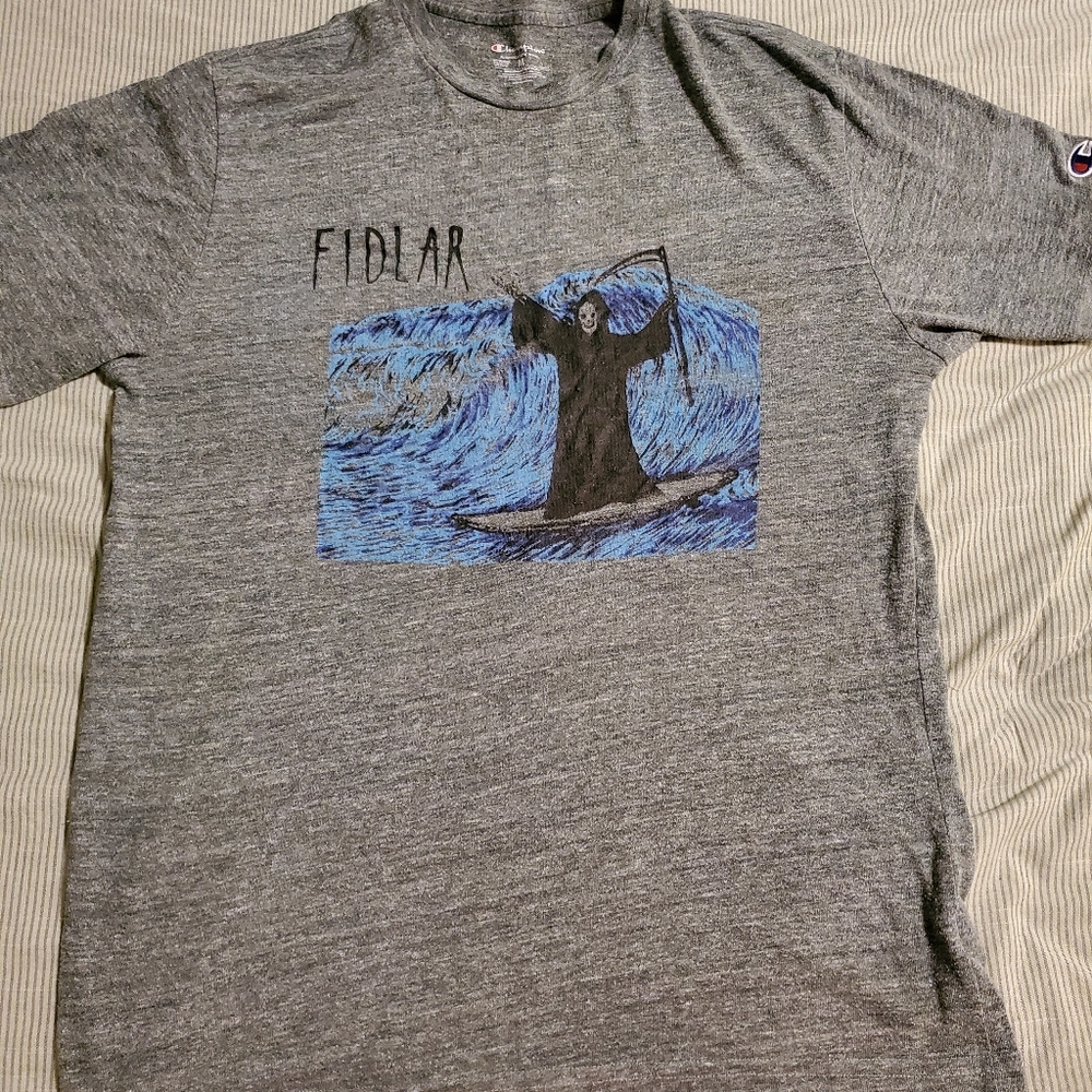 Fidlar Surfing Grim Reaper Medium Champion Shirt